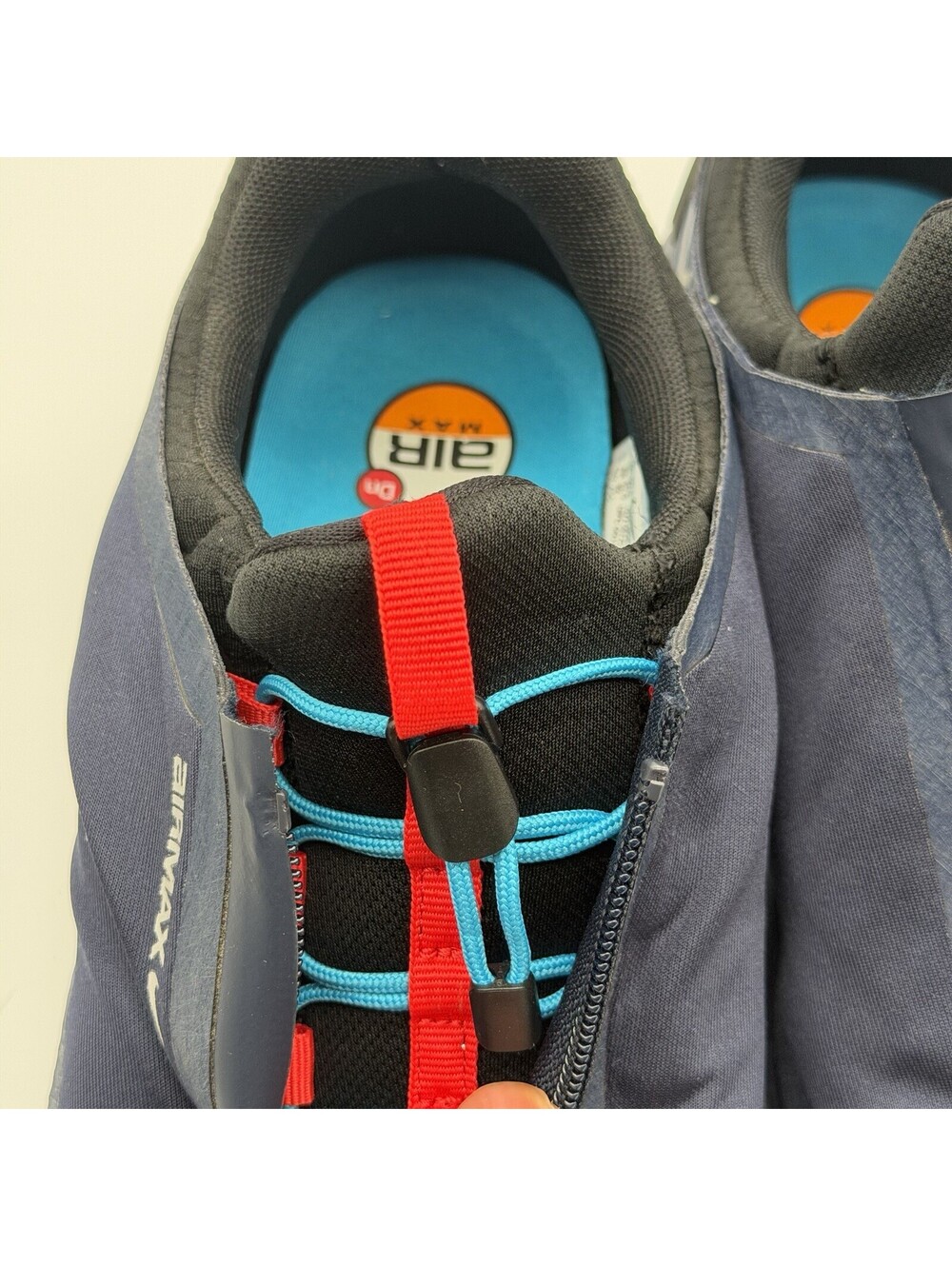 Nike Air Max Dn Roam Men’s 7.5 Obsidian Blue Red HQ8605-400 Zip Sneakers - Picture 6 of 9